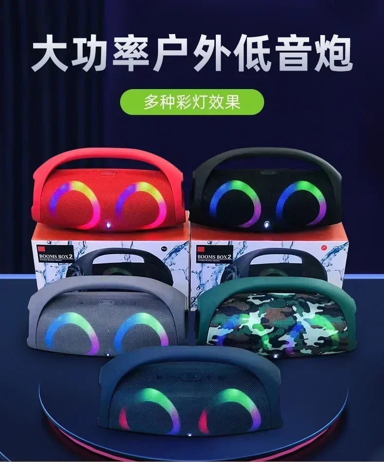 HIFI Wireless Bluetooth Speaker Portable Waterproof High Power Sound Column Stereo Surround RGB Subwoofer Caixa De Som TWS/USB