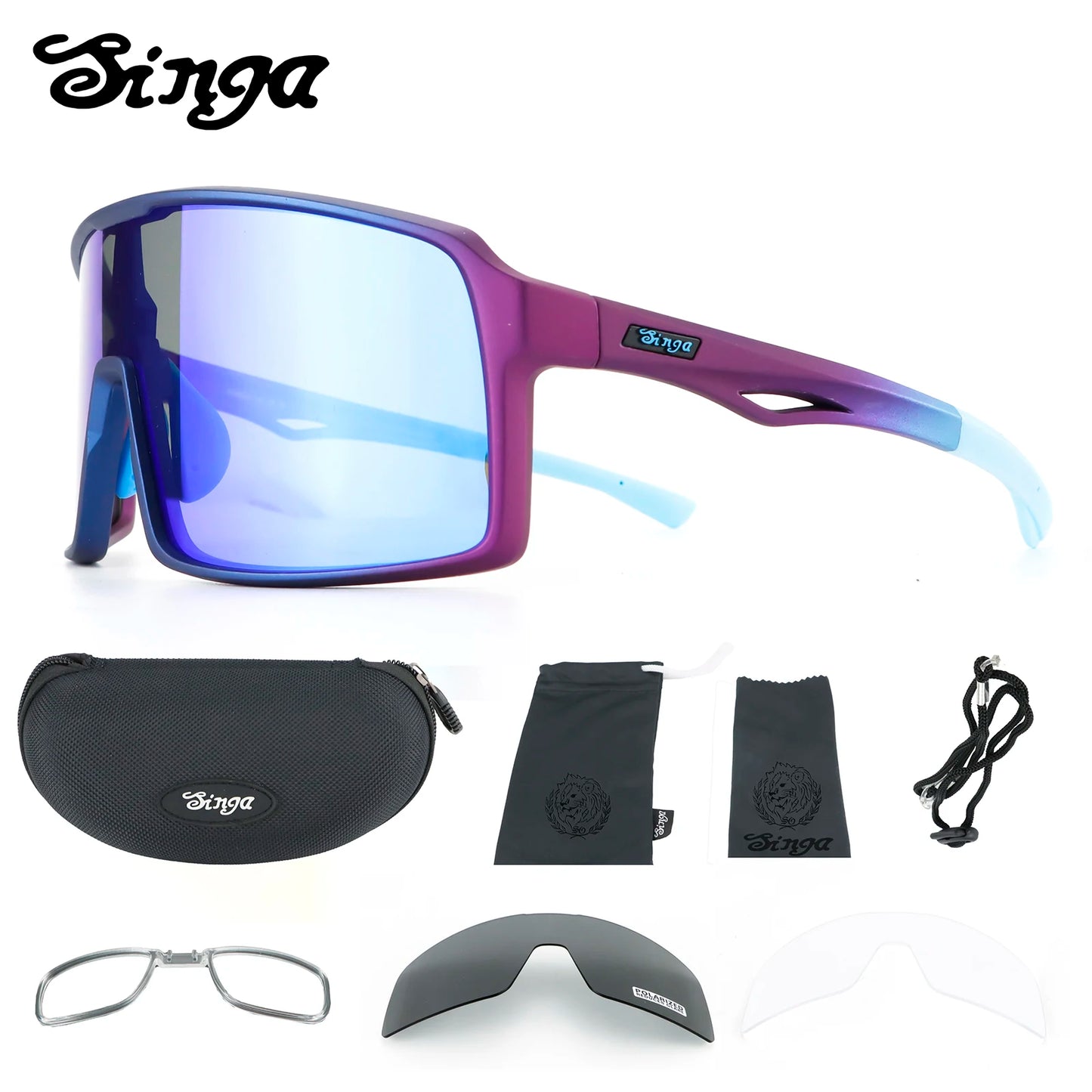 Photochromic Cycling Sunglasses UV400 Sports Bike Eyewear