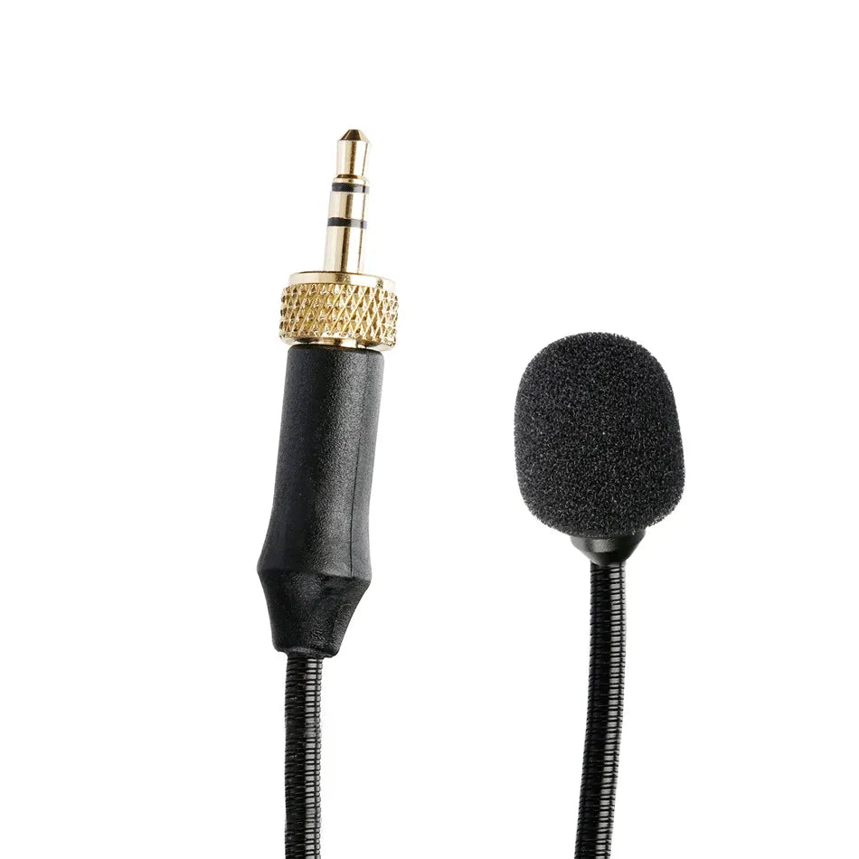 3.5mm TRS Locking-Type Gooseneck Omnidirectional Flexible Audio Microphone for Wireless Lavalier Microphone System BY-UM2