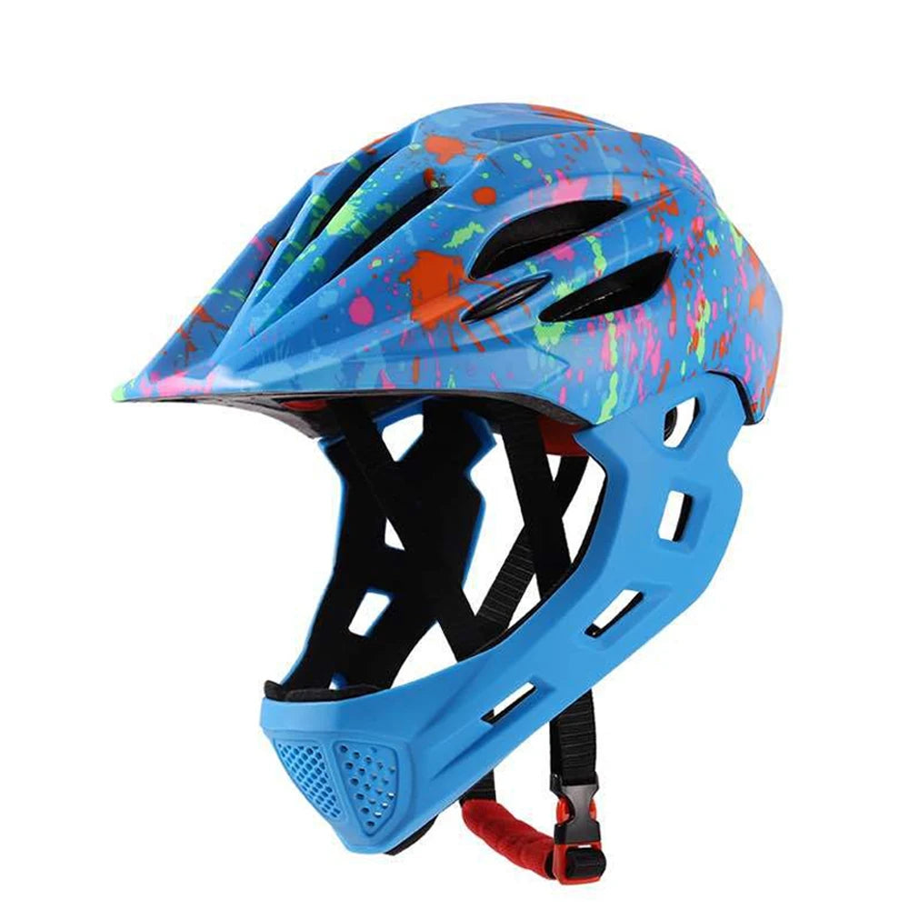 Adjustable Breathable  Bike Helmets  Lightweight Full Face Bicycle Helmet with LED Light 16 Openings for 46-54cm Head