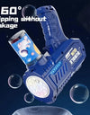 12 hole electric children's bubble gun, toy bubble machine, automatic soap blowing machine with lights, summer outdoor party gam