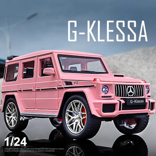 1:24 G63 GLE350 Toy Car Model Alloy Diecast Pull Back Doors Opened Sound Light Models Vehicle Toys for Boys Birthday Gifts