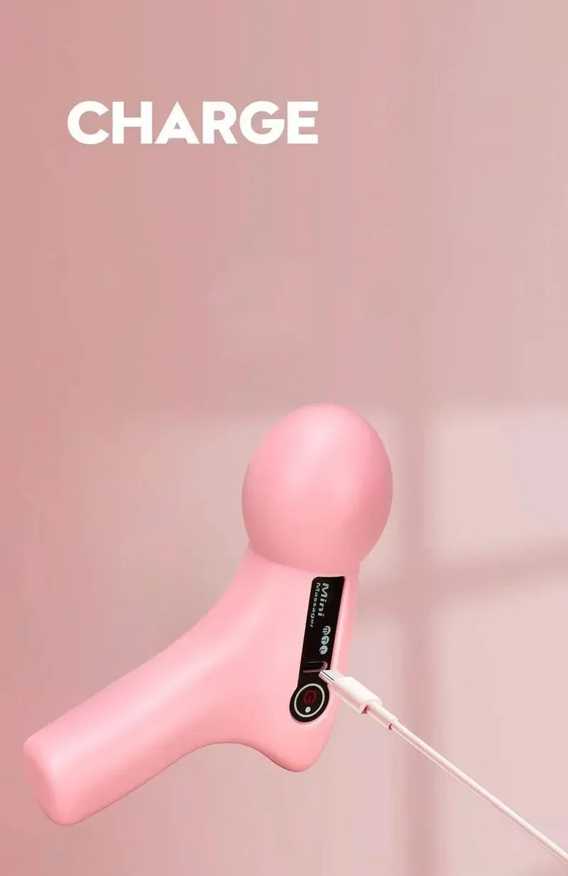 Mini Massage Massage LCD Screen 6 Heads  Muscle Massager Portable Electric Fascia  for Neck Foot Body Fascia