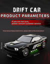2.4G RC CAR With LED Light 4WD Remote Control Drift Cars Professional Racing Toys