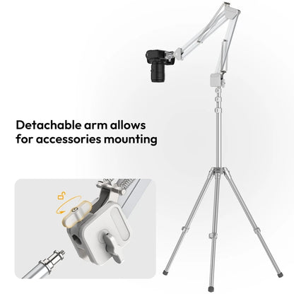 Overhead Camera Mount Quick-Release Camera Desktop Stand Max Load 2KG for Camera Smartphone Tablet for Live Vlog