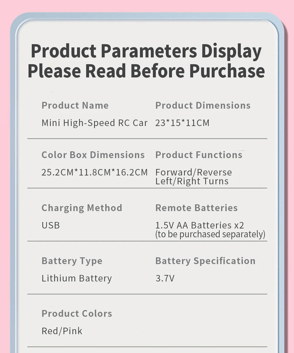 High Speed RC Car With LED Lights Sports Off-road 2.4GHz Remote Control Climbing Vehicles Cars Toys for 's Toy