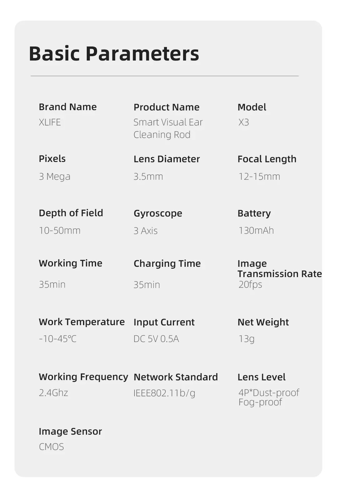 Xlife X3 Visual Earwax Remover With Camera,Smart Ear Cleaner 3.0 Mega Pixels Endoscope Otoscope For Earpick Health Care