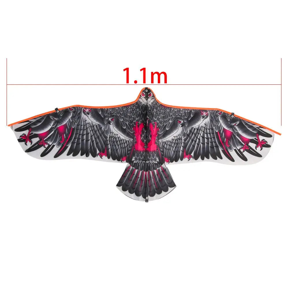 1.1M Eagle Kite With 30 Meter Kite Line Large Plane Eagle Flying Bird Kites Children Gift Family Trips Garden Outdoor Sports