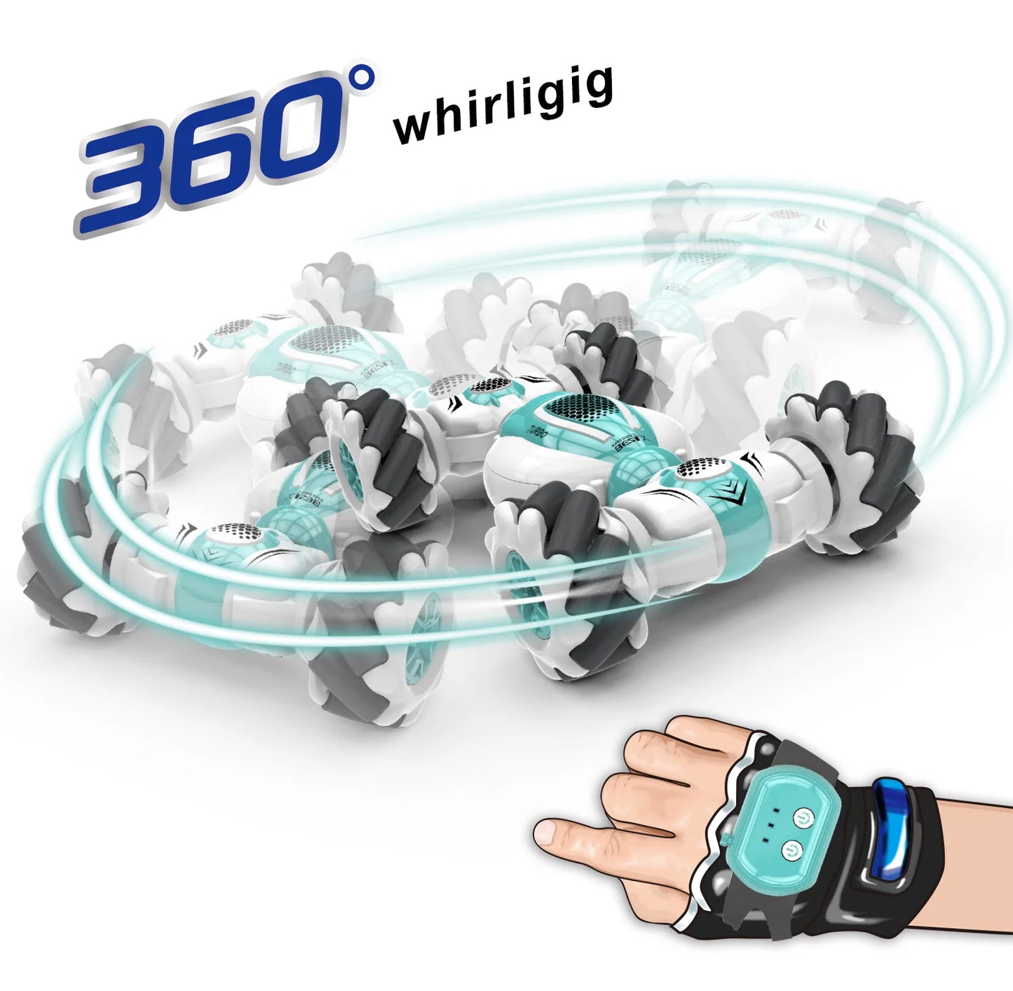 Gesture Sensor Remote Control 4WD Transforming Stunt Drift Car