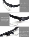 Focus Adjustable Men Reading Glasses Myopia Eyeglasses -6D to +3D Diopters Magnifying Glasses Variable Strength