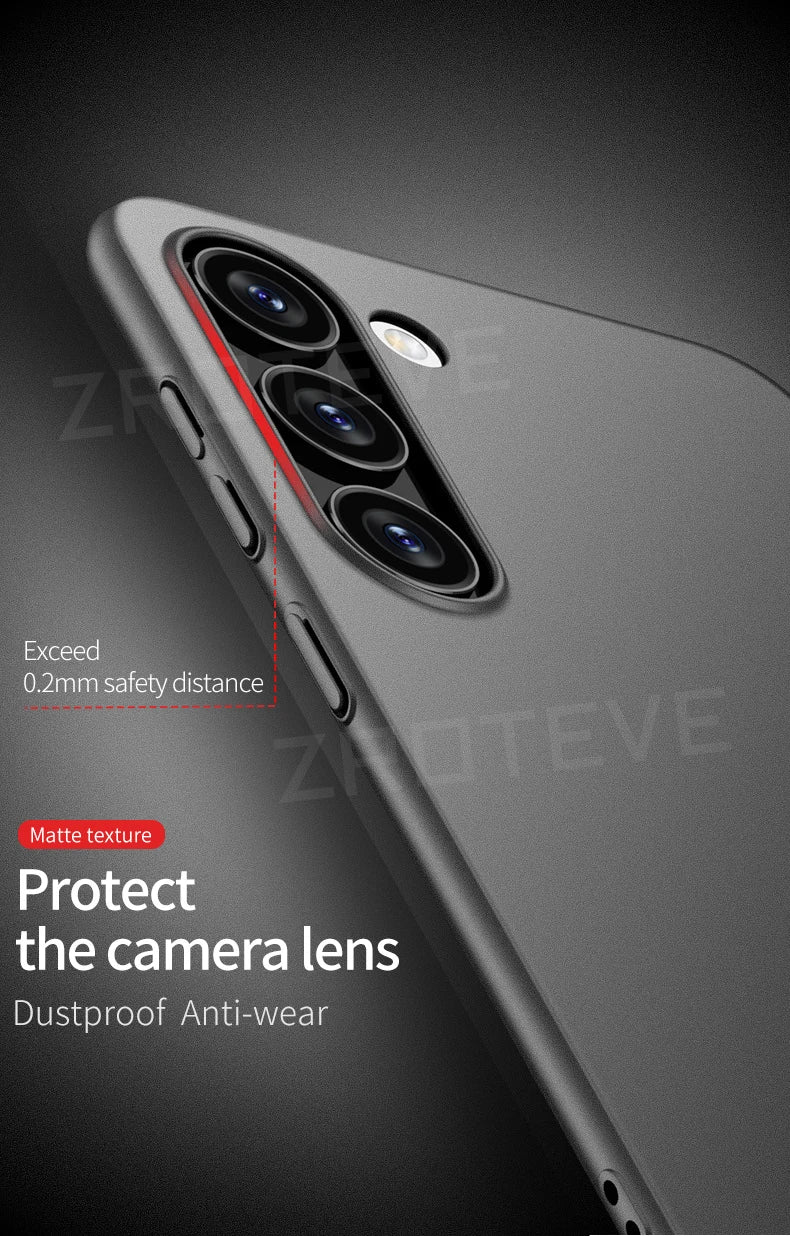 Zroteve Slim Matte Hard PC Case for Samsung Galaxy S26 Ultra / S25 Edge / S24 / S23 – Lightweight Protective Cover