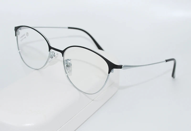 Retro Cat Eye Butterfly Eyewear Ultra Light Alloy Spectacle Optical Prescription Glasses Frames