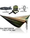Portable Large Hammock 300x200cm Beach Hanging Bed for Camping Gear outdoor Swings Nylon Parachute Double Person Travel