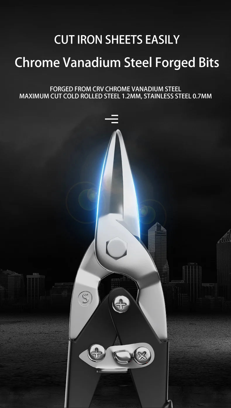 Multifunctional Metal Sheet Cutting Scissor Aviation Snip Cutter Multi-directional scissors Industrial Professional Hand Tool