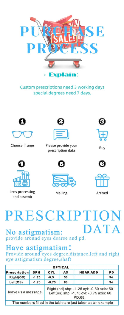 HONGMEI New Optical Prescription Computer Blue Blocking Eyeglasses Anti-Blue Light Cat-Eye Frames Customizable Reading Women