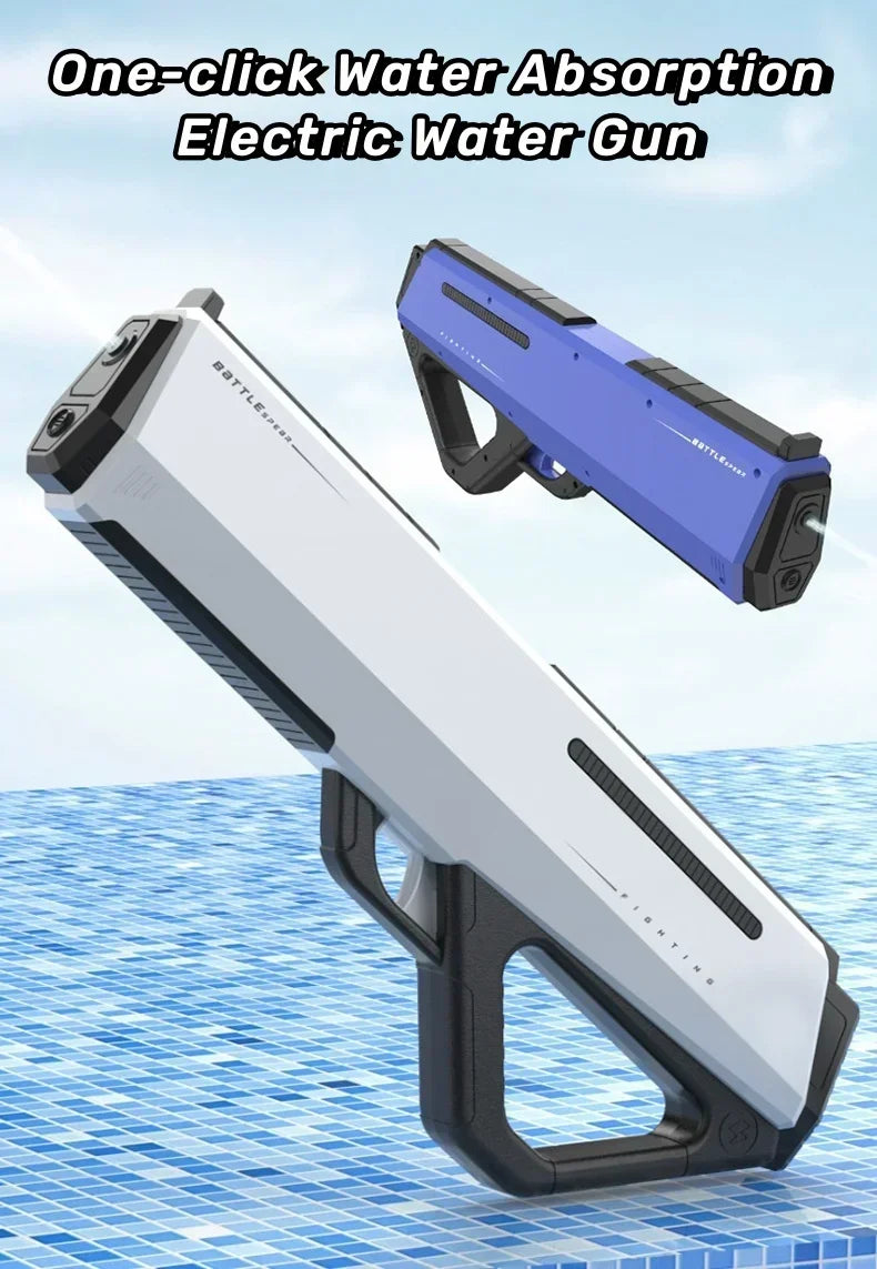 Fully Automatic Electric Water Gun – Rechargeable Continuous Firing Water Blaster for Summer Outdoor Activities