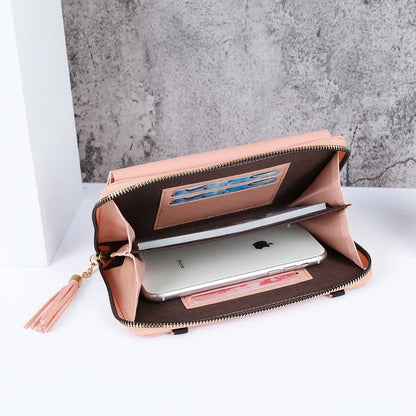 Tassel Shoulder Bag Small Cell Phone Bag Handbag Luxury Long Wallet Fashion Card Holder Hasp Crossbody Strap Bags