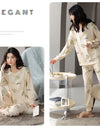 Women’s Cute Lazy Style Cotton Pajama Set – Soft, Loose Long Sleeves & Pants