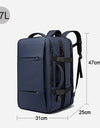 Expandable Men's Backpack Waterproof 17.3 in Laptop Backpack Man Large Capacity Hiking Travel Bag Male Backpacks