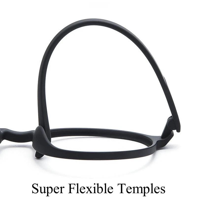 Lightweight Flexible Retro Round Plastic Eyeglasses Frames