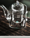 Japanese Style Handmade Heat Resistant Square Glass Teapot With Filter Liner Boiling Flower Tea Pot Kung FuTea Set Teaware