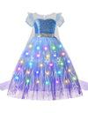 Frozen Elsa Role Playing Dress Light Up Kids Halloween Carnival Girls Birthday Elsa Princess Glowing Vestidos