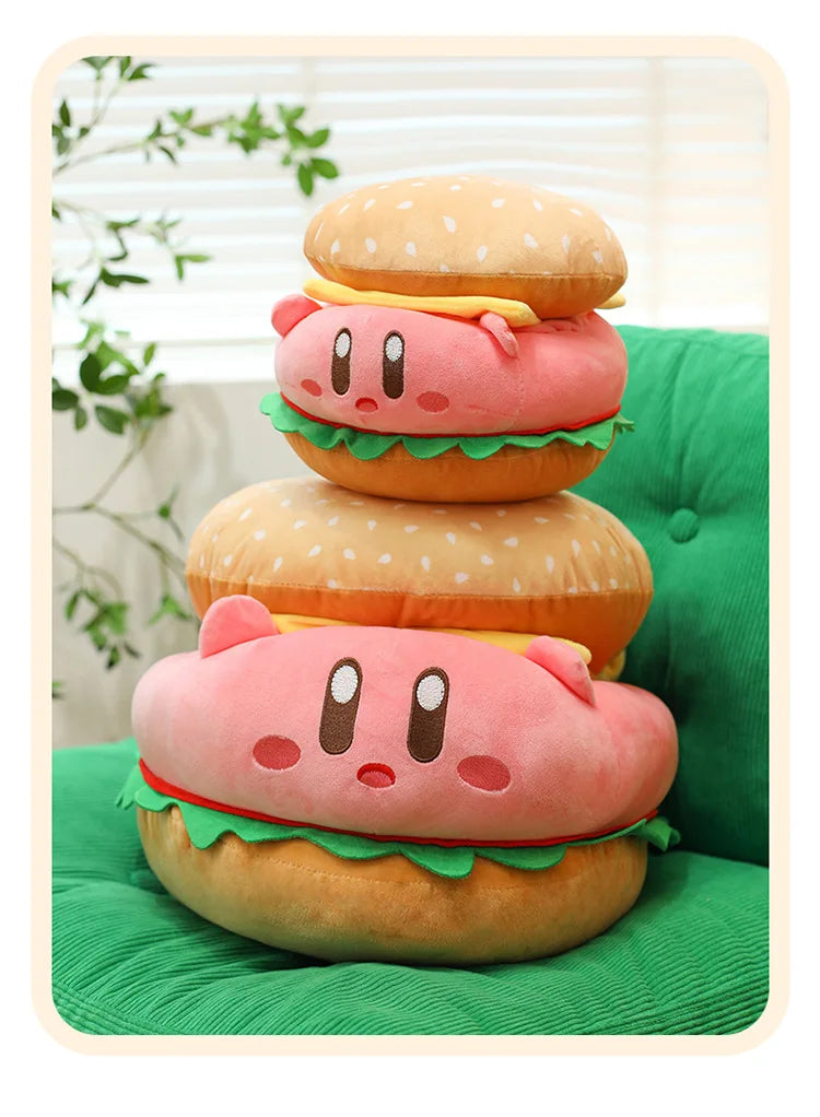 Cute Burger Shape Plush Toy Soft Huggable Stuffed Animal