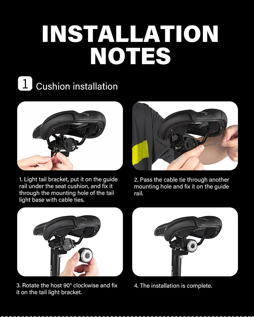 Team Sync Tail Light 50m Auto Brake Sensing Bicycle Rear Light LED Rechargeable IPX6 Waterproof Cycling Taillight