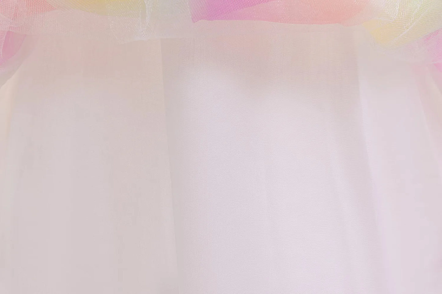 Rainbow Gradient Princess Ball Gown with Puff Bubble Sleeves