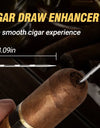 4-in-1 Cigar Draw Enhancer Tool Kit with Cigar Punch Tool,Twin Nubber,Stainless Steel Cigar Double End Punch