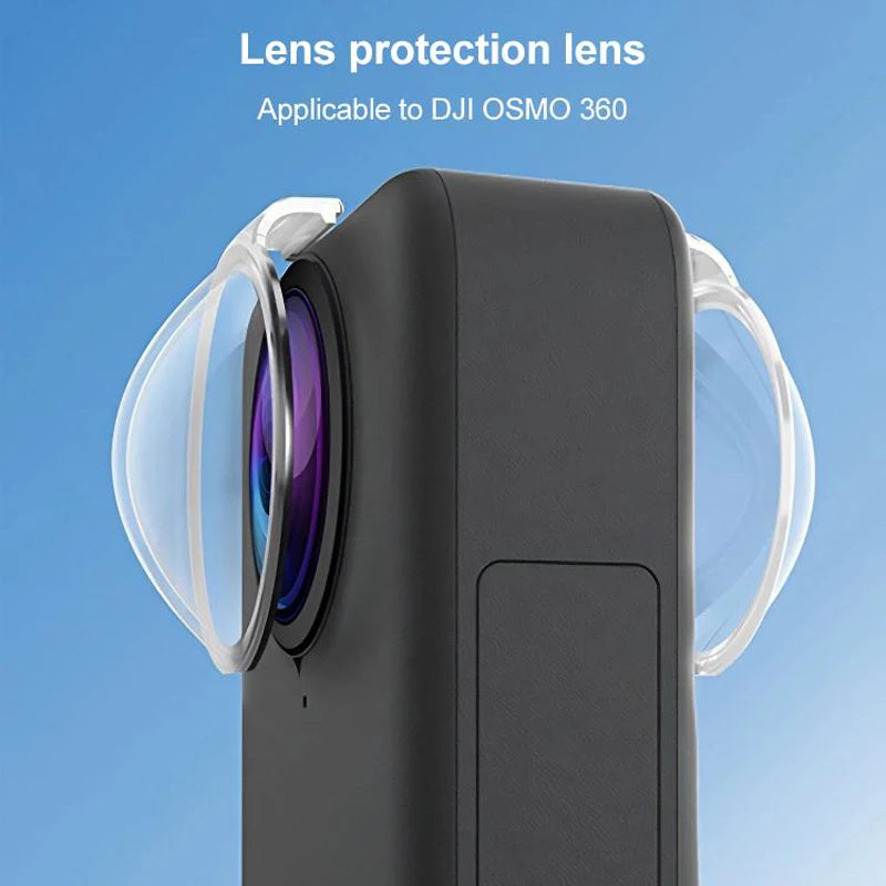 For DJI Osmo 360 Action Camera PC Lens Guard Protective Cover Anti-collision Anti-scratch Lens Cap Accessories