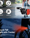 Bicycle Airtag Tracker Reflective Bracket Road Bike Hidden Locator Anti-theft Anti-lost Multi-function Bracket Warning Light