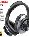 A10 Bluetooth 5.4 Headphones Hybrid Active Noise Cancelling With Hi-Res Audio Over Ear Wireless Headset ANC With 5-Mic