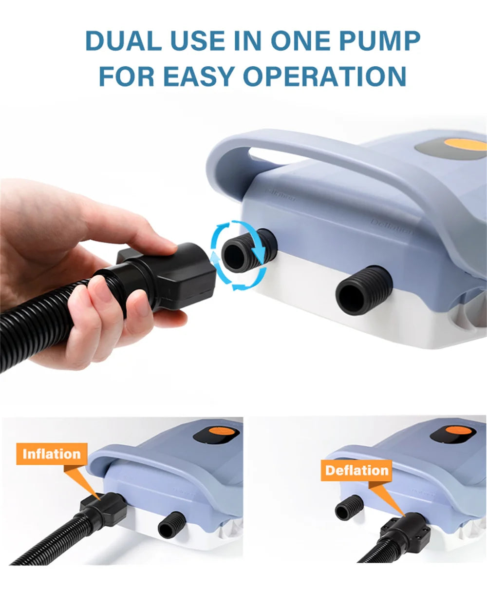 Electric Kayak Pump for Inflatable Boats 20PSI Stand Up Paddle Board Surfing Board with Nozzles Sup Pump