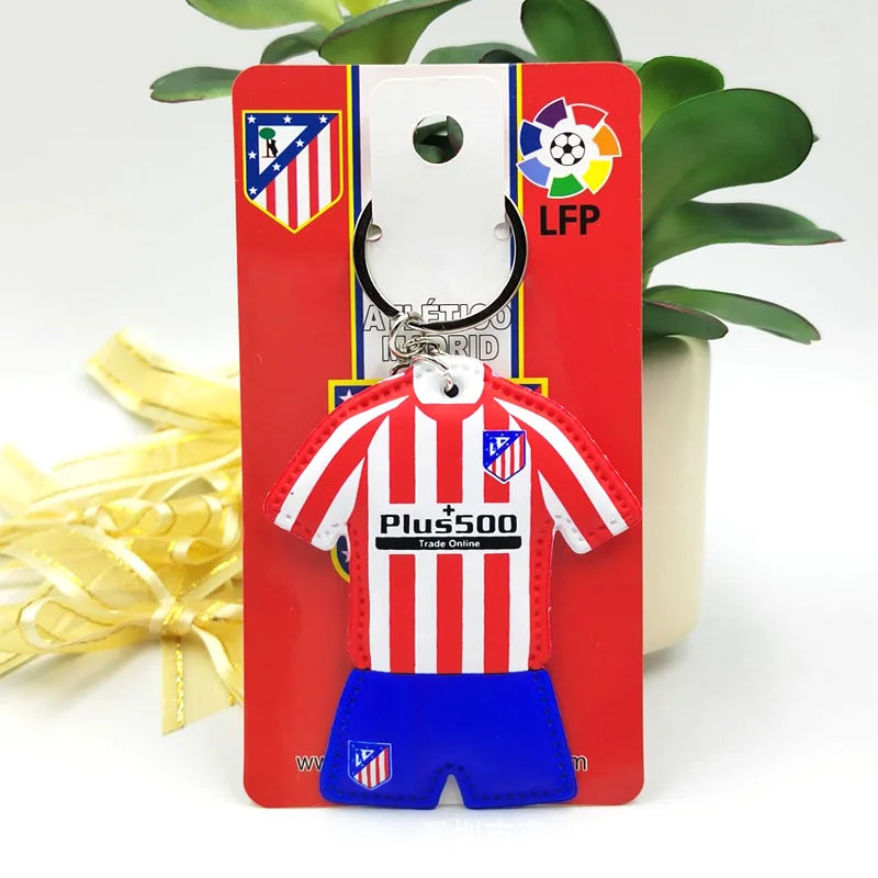 Football Jersey Keychain Soccer Team Shirt Bag Charm Sports Souvenir