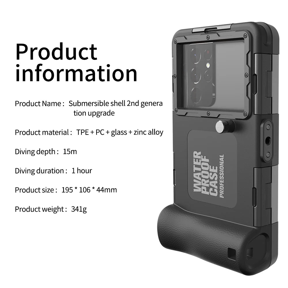 multicolor IP68 standard 15M/50ft diving/swimming photography professional diving waterproof Phone Case