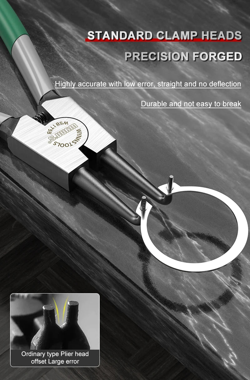 5/7/9/13 inch Snap Ring Pliers Set Lock Ring Circlip Pliers for Removing Installing Puller Locking Rings Shafts Hand Tool