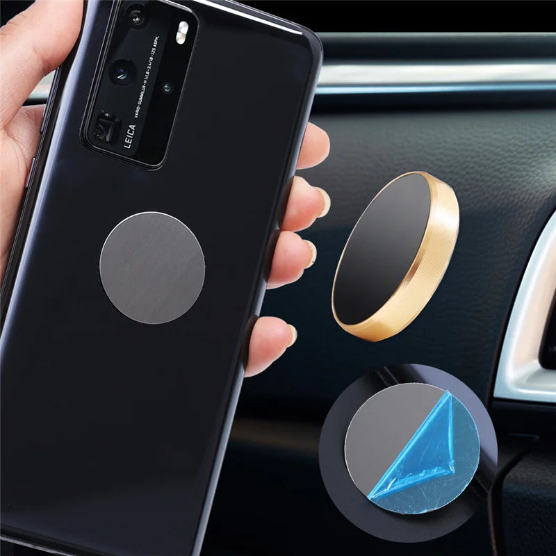 Thin Metal Plate Disk For  Car Phone Holder Iron Sheet Sticker Disk For Tablet Desk Phone Car Stand Mount Round