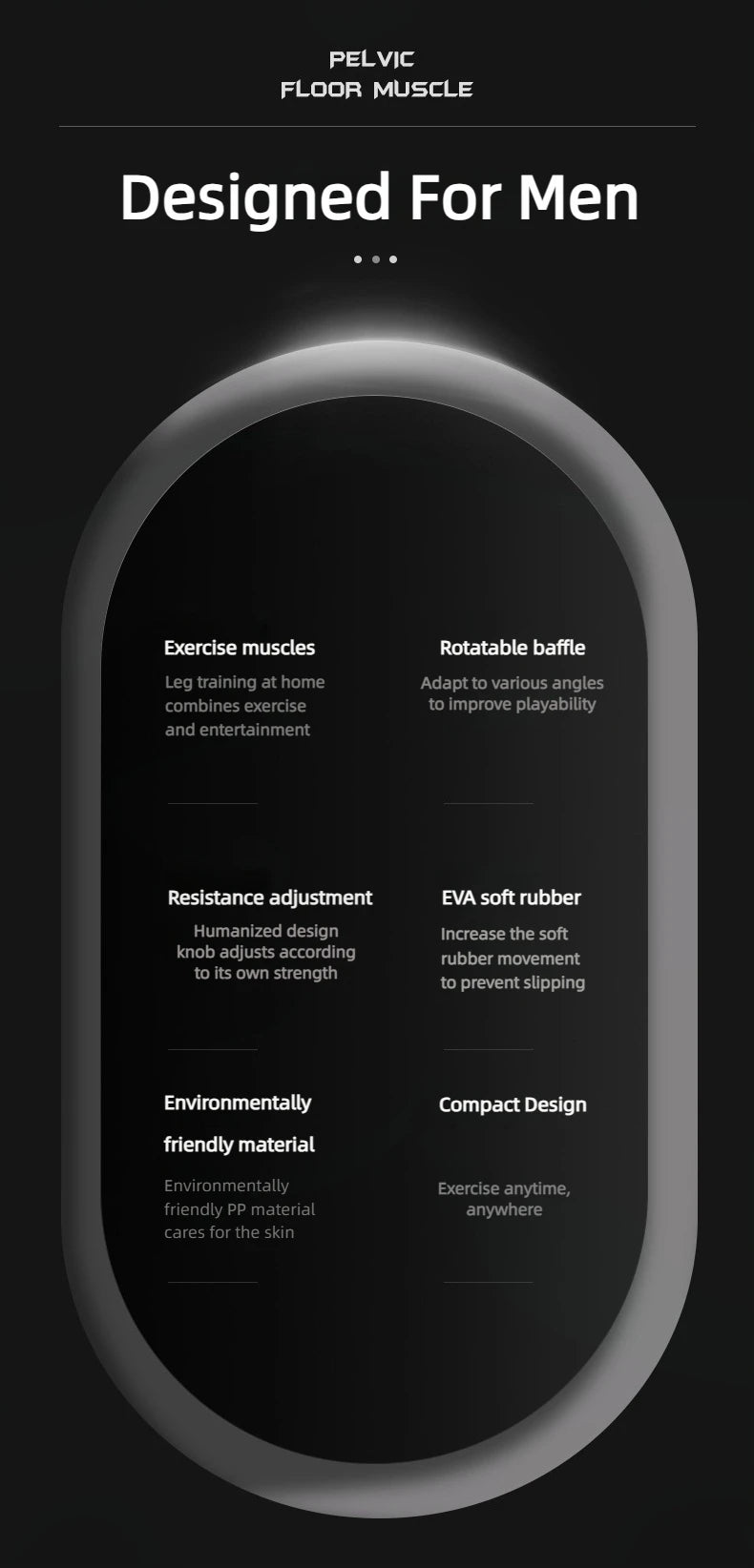 Kegel Fitness Equipment Home Exercise Pelvis Pelvic Muscle Trainer Buttock Equipments For Men Floor Exerciser - Strengthen