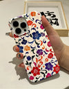 Flower Flora Green Leafs 2 in 1 Phone Case for iPhone 16 15 Pro Max 16 Plus Double Deck Shockproof Protective Cover