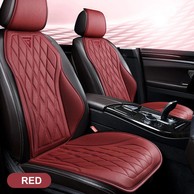 Universal Car Seat Cushion Nappa Leather Breathable Car Seat Covers Comfortable Four Seasons Auto Seat Protector Car Chair Pads
