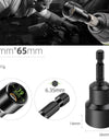 6-19mm Impact-Socket Magnetic Nut Screwdriver Deep Socket Adapter 1/4 Hex Wrench Heads Electric Drill Bit Repairing Hand Tools