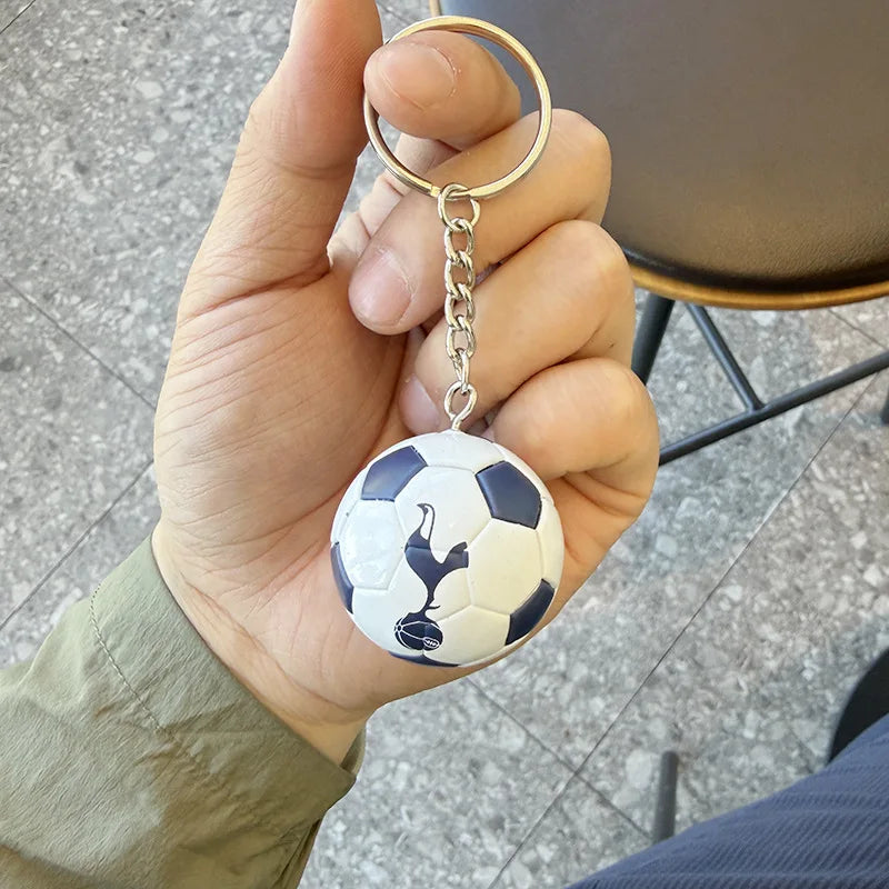 Football Club PU Keychain Soccer Fan Backpack Charm Collectible Gift