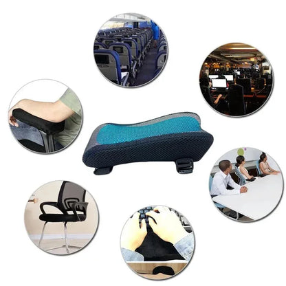 Ergonomic Armrest Pads- Office Chair Arm Rest Cover Pillow - Elbow Support Cushion for Computer, Gaming and Desk Chairs