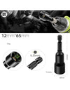 6-19mm Impact-Socket Magnetic Nut Screwdriver Deep Socket Adapter 1/4 Hex Wrench Heads Electric Drill Bit Repairing Hand Tools