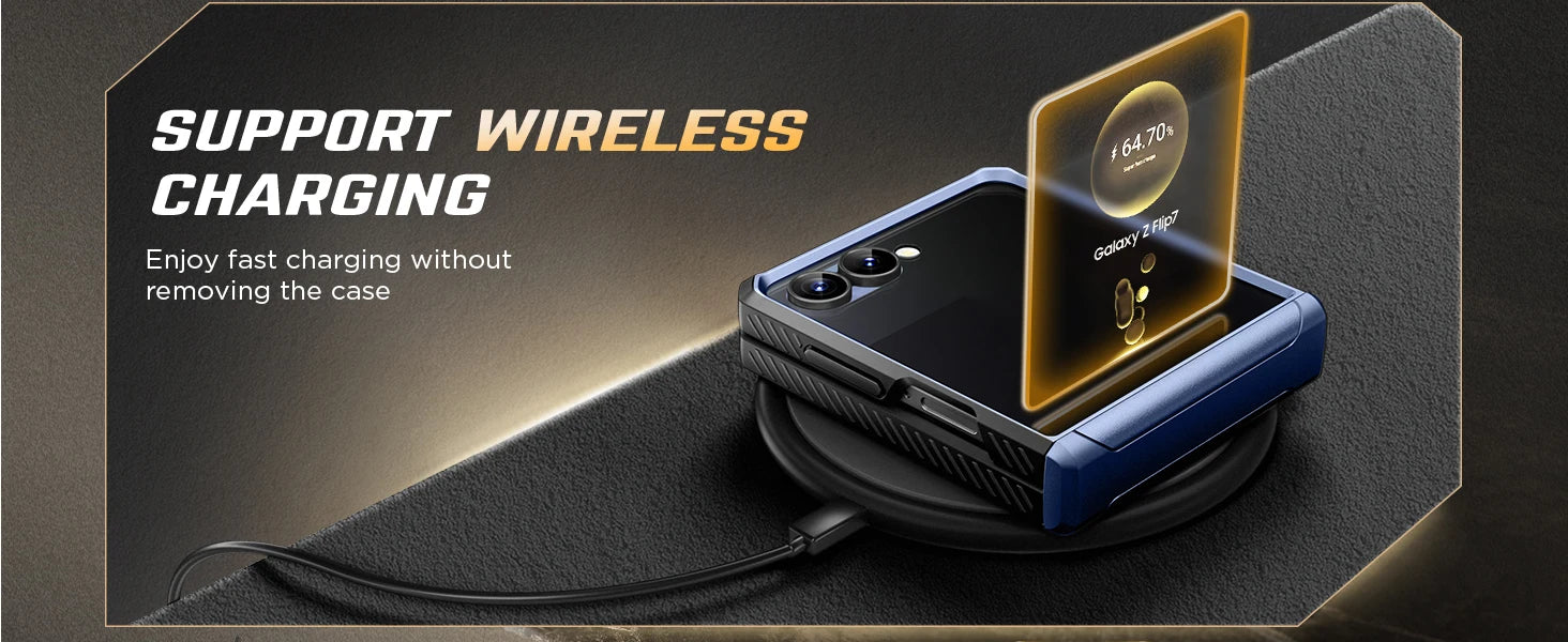 For Samsung Galaxy Z Flip 7 Case with Kickstand Hinge Protection Cover Built-in Privacy Screen Protector Phone Case & Belt-Clip