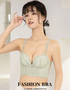 Women’s Low-Cut Lace Push-Up Bralette – Adjustable Straps, Fashionable Lingerie