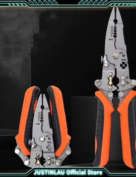 Collapsible Wire Stripper and Cutter Time-Saving Labor-Saving Repair Scissors Wire Stripping Crimping Pliers Hand Tool