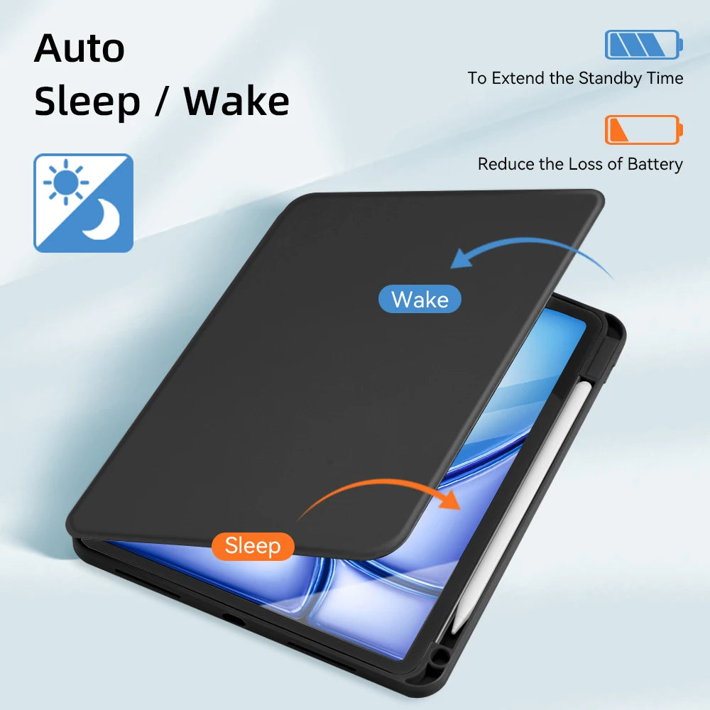 360° Rotation iPad Case for 2024 Air 11 13 M2 Pro 11 13 M4 Air 4 5 10.9 iPad 7/8/9th 10.2 10th Gen Pro 11 Pro 12.9 Mini 6 Cover