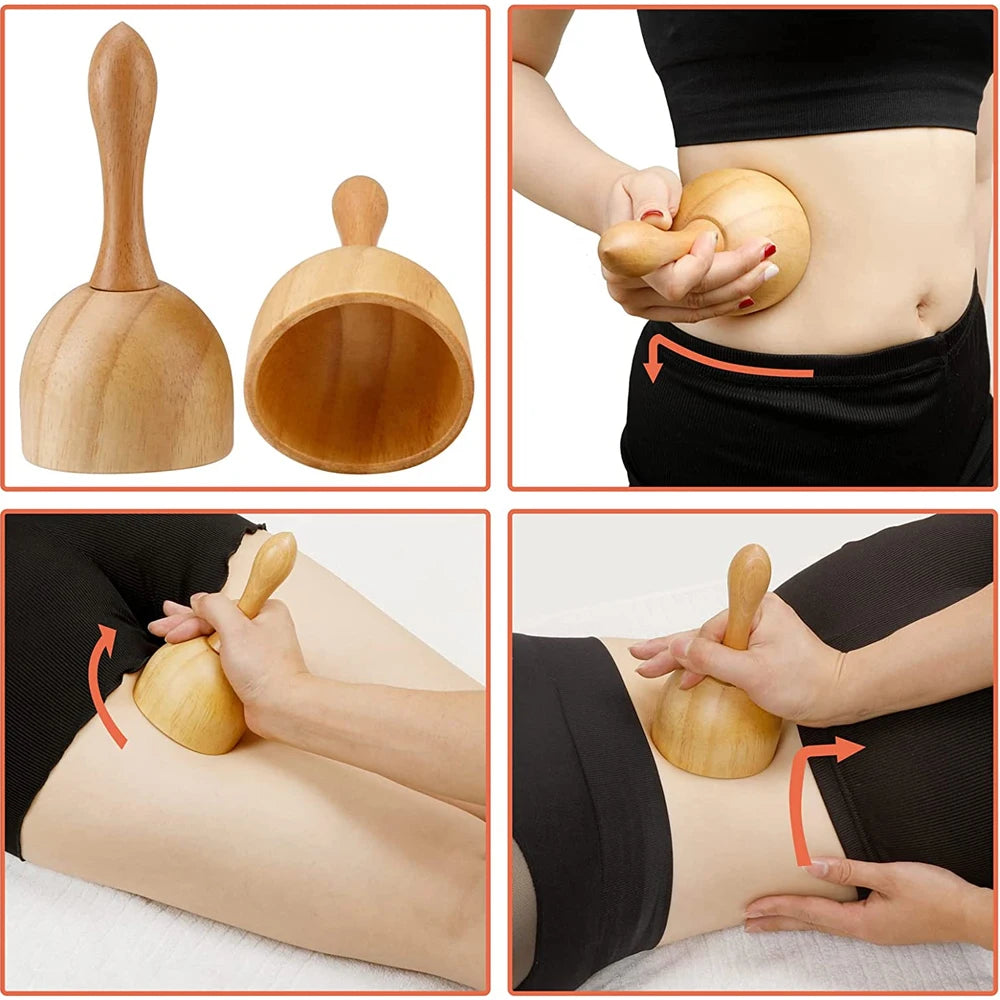 Wood Therapy Massage Tools Lymphatic Drainage Massager Body Sculpting Tools for Maderoterapia Colombiana,Anti-Cellulite